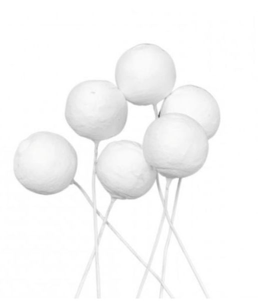 Floral Essentials Styrofoam Buds Round 12 Mm Pack Of 25